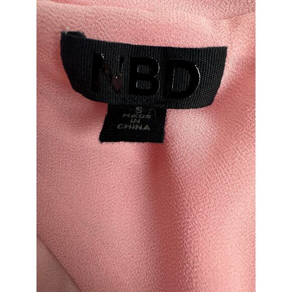 NBD REVOLVE Size Small Pink Kinsley Evening Gown One Shoulder Crepe Formal Glam - Picture 12 of 15